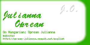 julianna oprean business card
